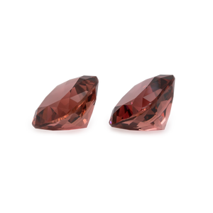 Turmalin Paar - rot, antik, 11,8x11,8 mm, 13,81 cts, Nr. TR99001