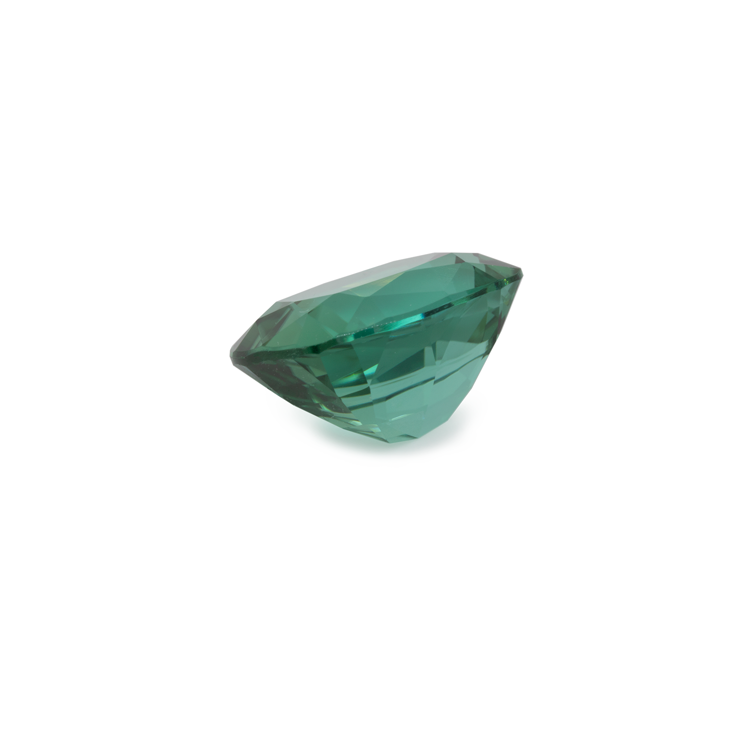 Turmalin - grün, antik, 12x11 mm, 6.13 cts, Nr. TR99016