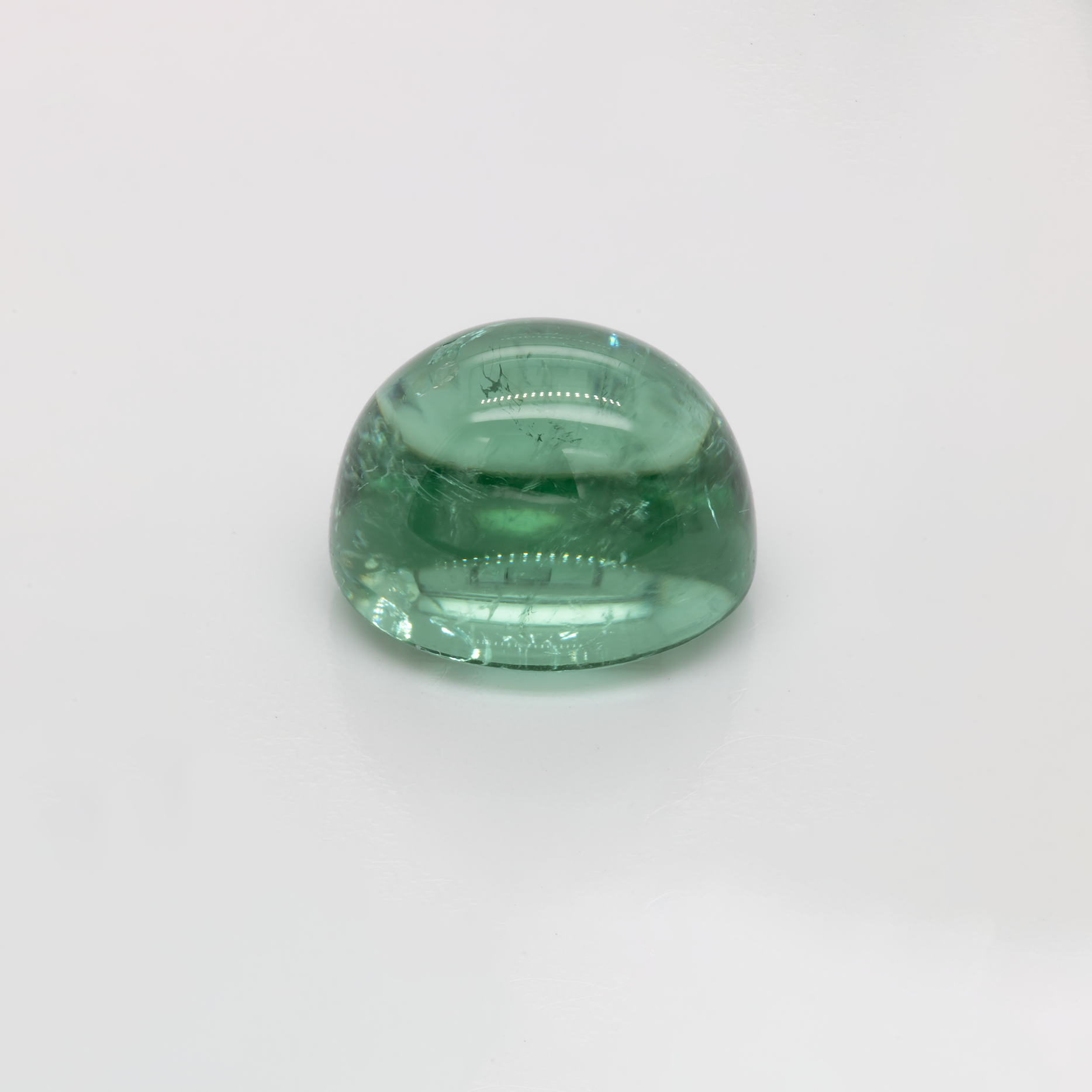 Tourmaline - green, oval, 13x11 mm, 10.75 cts, No. TR991014