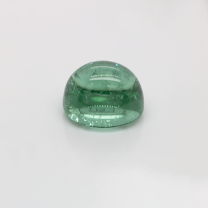 Turmalin - grün, oval, 13x11 mm, 10,75 cts, Nr. TR991014