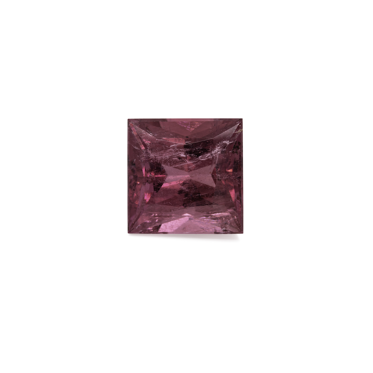Tourmaline - pink/red, square, 14x14 mm, 13.89 cts, No. TR991016