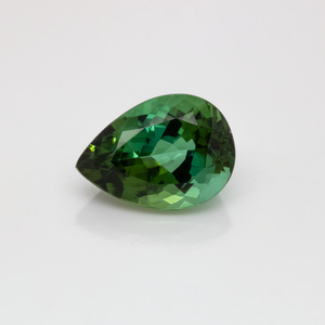 Turmalin - grün, birnform, 14x10 mm, 5,98 cts, Nr. TR991019