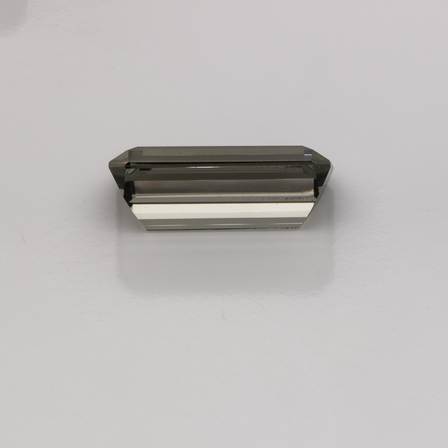 Turmalin - grau/braun, achteck, 12,9x7,1 mm, 3,72 cts, Nr. TR991037