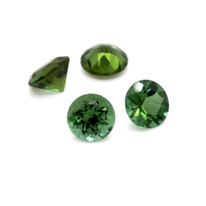 Tourmaline - green, round, 4x4 mm, 0.21 - 0.27 cts, No. TR991047