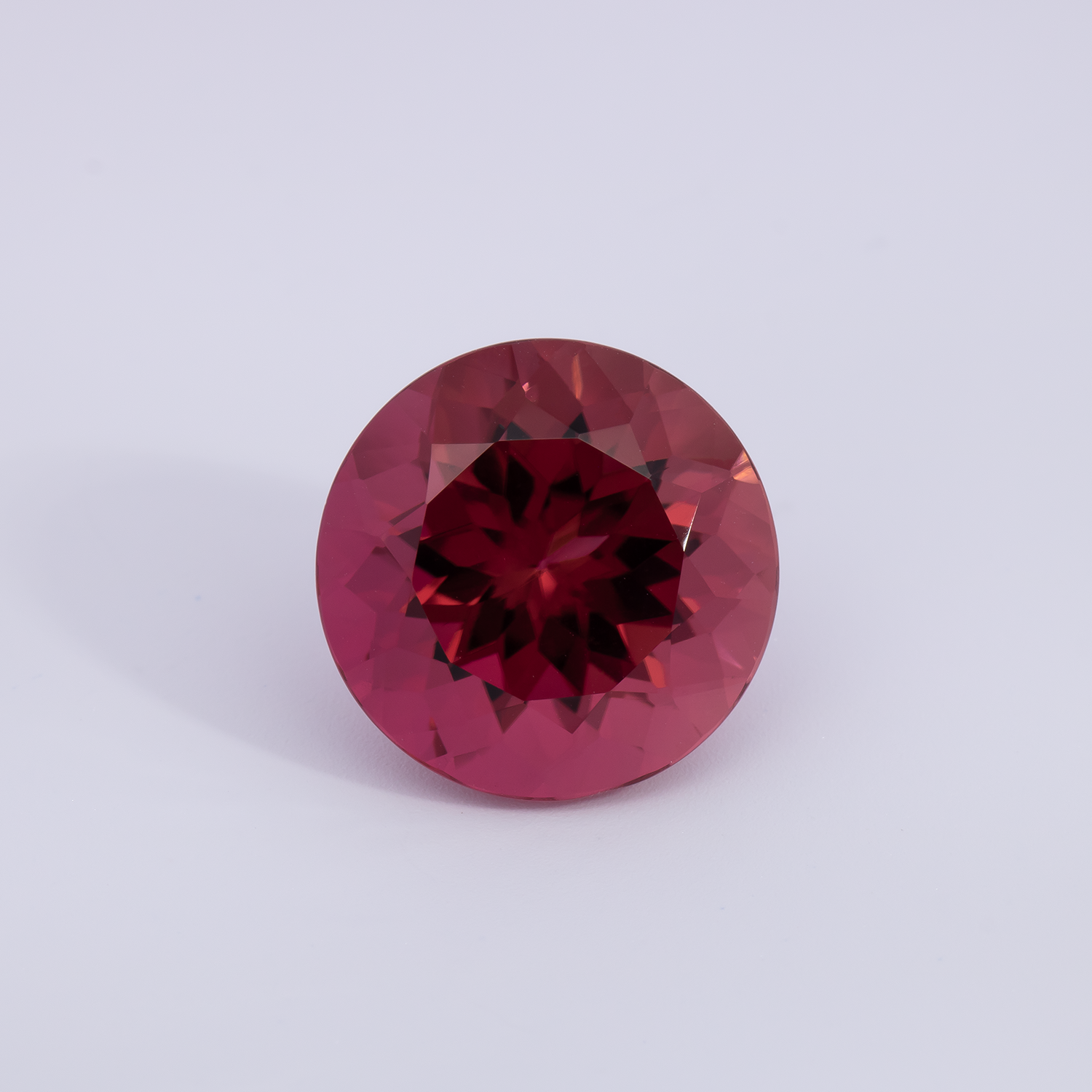 Turmalin - rot, rund, 14.2x14.2 mm, 11.00 cts, Nr. TR991066