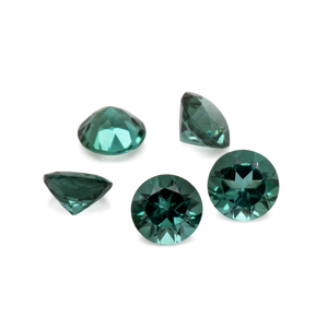 Tourmaline - green, round, 3x3 mm, 0.09 - 0.11 cts, No. TR99350