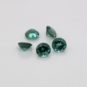 Tourmaline - green, round, 3x3 mm, 0.09 - 0.11 cts, No. TR99350