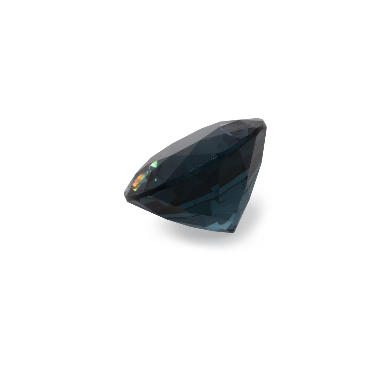 Turmalin - grau/blau, rund, 9x9 mm, 2,61 cts, Nr. TR99802