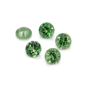 Tsavorite - green, round, 1.8x1.8 mm, 0.023-0.034 cts, No. TS27001