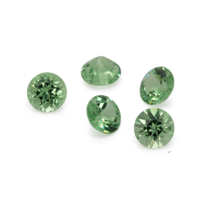 Tsavorite - green, round, 2x2 mm, 0.033-0.045 cts, No. TS29001