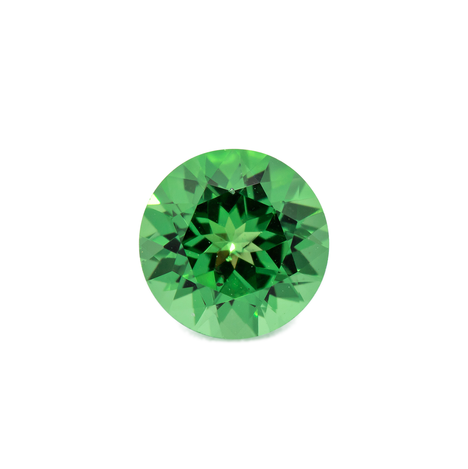 Tsavorite - green, round, 4.5x4.5 mm, 0.39 - 0.40 cts, No. TS91013