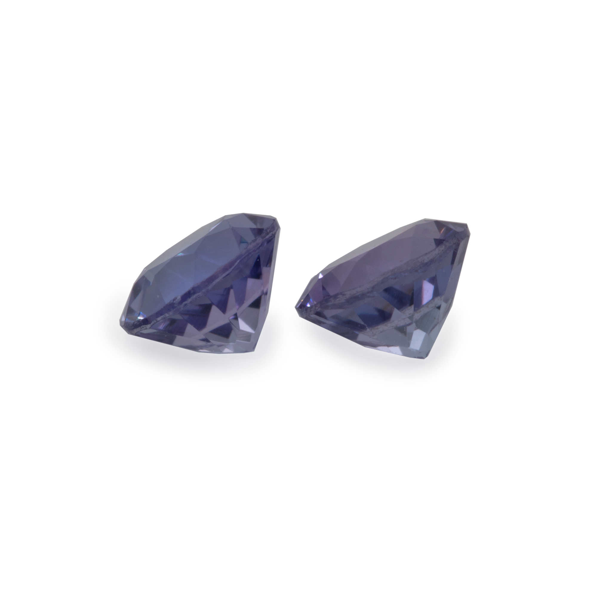 Tanzanite Pair - A, round, 4x4 mm, 0.56 cts, No. TZ27001