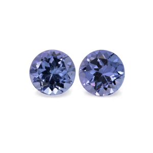 Tanzanite Pair - A, round, 3x3 mm, 0.26 cts, No. TZ99016