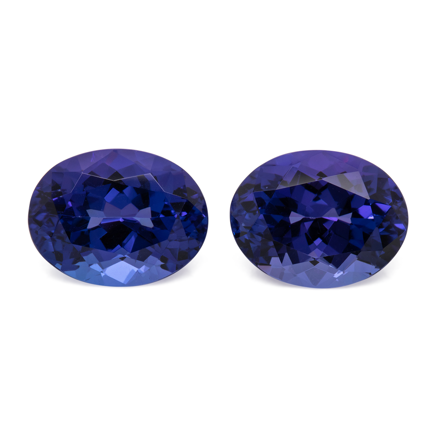 Tansanit Paar - AAA, oval, 11x9 mm, 7.53 cts, Nr. TZ99019