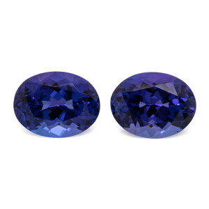 Tansanit Paar - AAA, oval, 11x9 mm, 7.53 cts, Nr. TZ99019