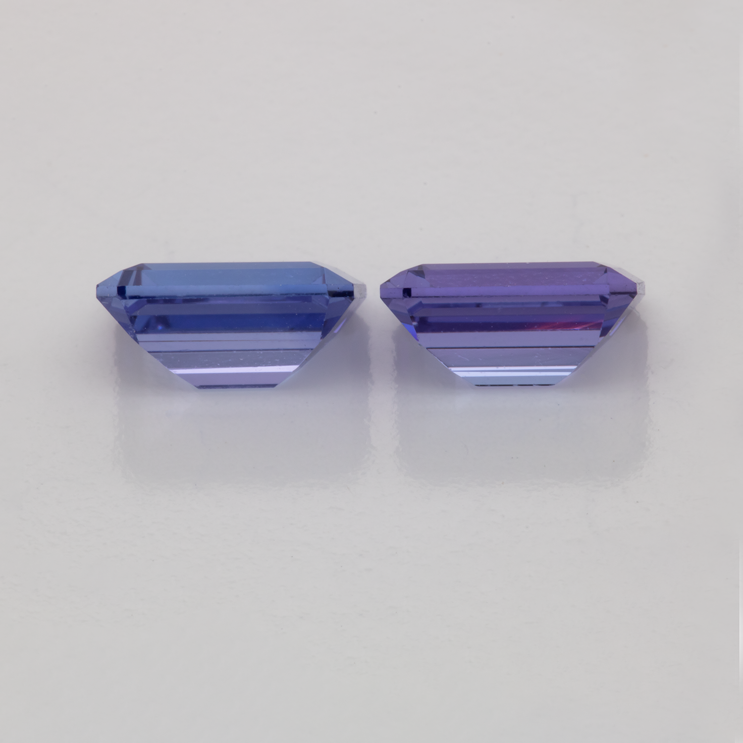 Tansanit Paar - AA, achteck, 7x5 mm, 2.12 cts, Nr. TZ99022