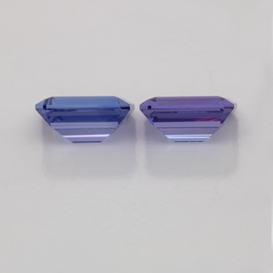Tansanit Paar - AA, achteck, 7x5 mm, 2.12 cts, Nr. TZ99022