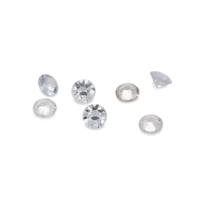 Saphir - weiß, rund, 1,5x1,5 mm, ca. 0,016 cts, Nr. XSR11103
