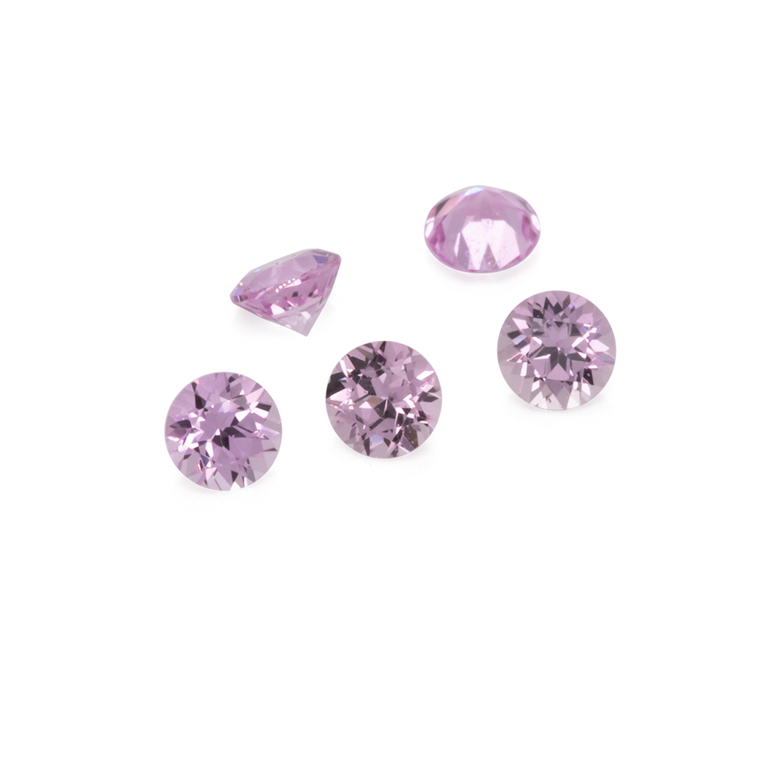 Saphir - rosa, rund, 2x2 mm, ca. 0,04 cts, Nr. XSR11115
