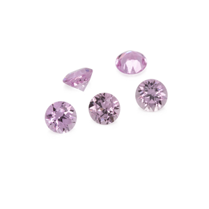 Saphir - rosa, rund, 2x2 mm, ca. 0,04 cts, Nr. XSR11115
