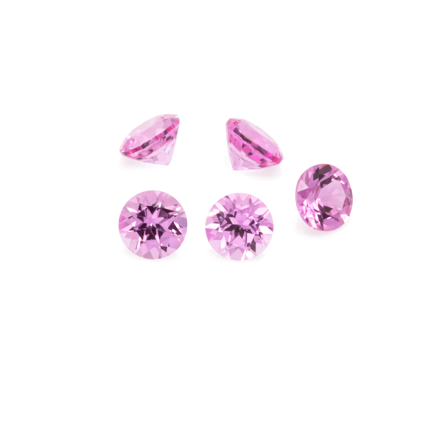Saphir - lila/rosa, rund, 2x2 mm, ca. 0,04 cts, Nr. XSR11129