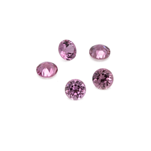 Saphir - hell lila/rosa, rund, 1,5x1,5 mm, ca. 0,016 cts, Nr. XSR11136