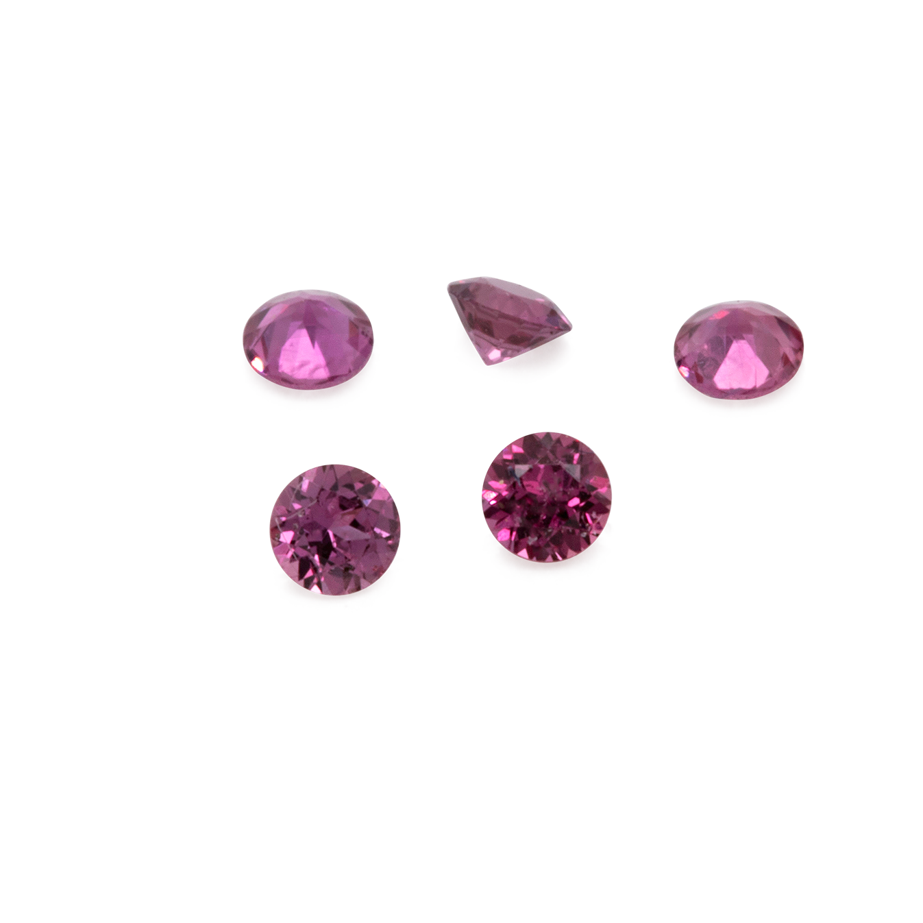 Saphir - rot/pink, rund, 1,5x1,5 mm, ca. 0,016 cts, Nr. XSR11138