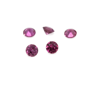 Saphir - rot/pink, rund, 1,5x1,5 mm, ca. 0,016 cts, Nr. XSR11138