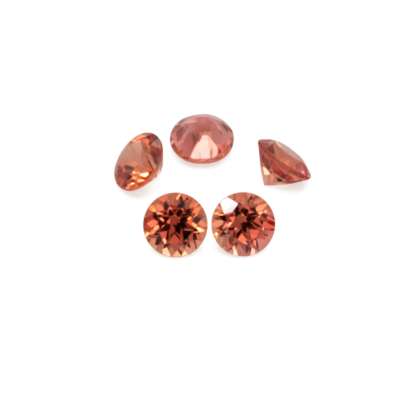 Saphir - orange, rund, 1,5x1,5 mm, ca. 0,016 cts, Nr. XSR11141