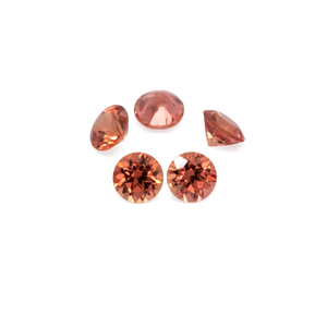 Saphir - orange, rund, 1,5x1,5 mm, ca. 0,016 cts, Nr. XSR11141