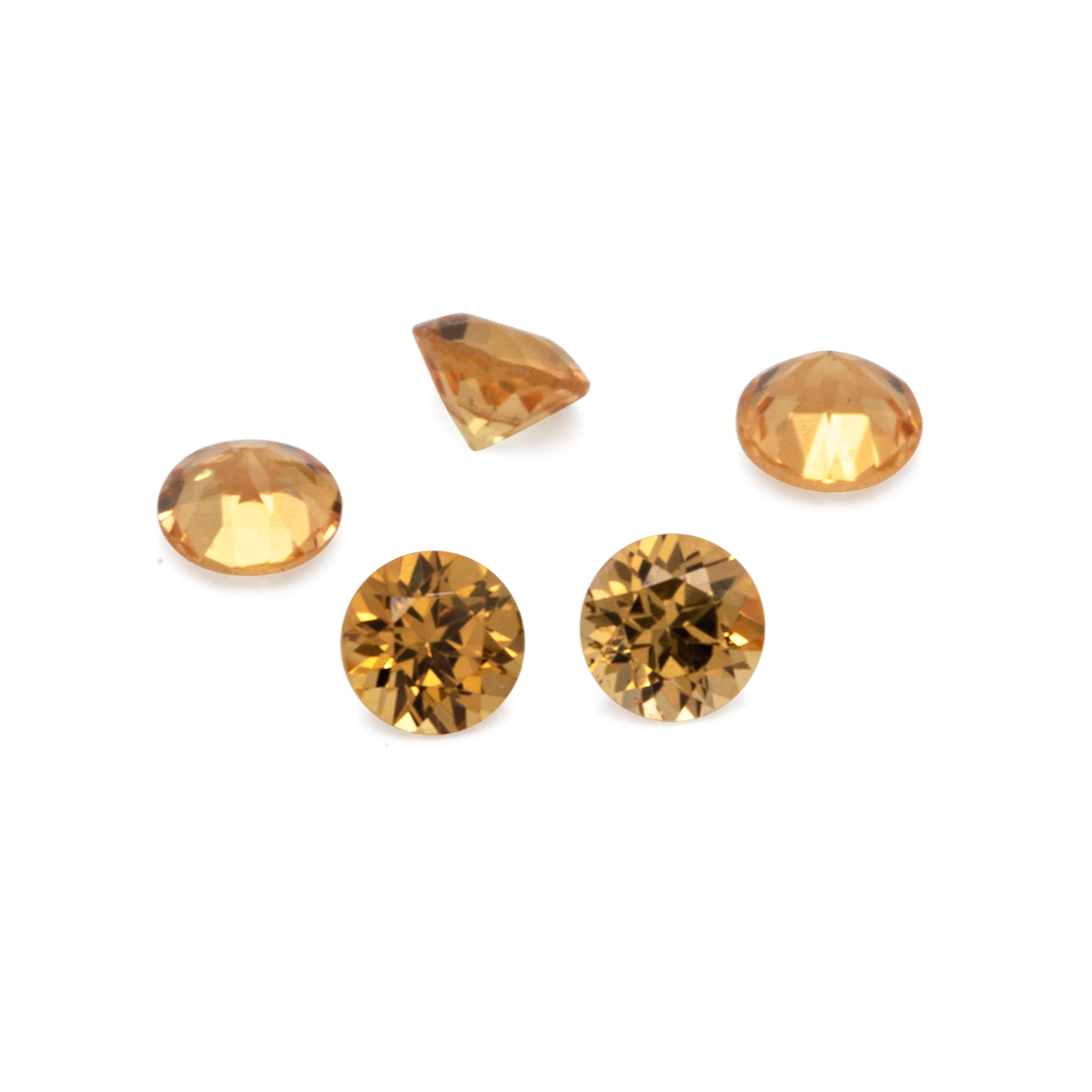 Saphir - gelb, rund, 1,5x1,5 mm, ca. 0,016 cts, Nr. XSR11145