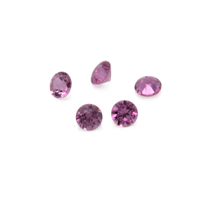 Saphir - rosa/lila, rund, 1x1 mm, ca. 0,005 cts, Nr. XSR11152