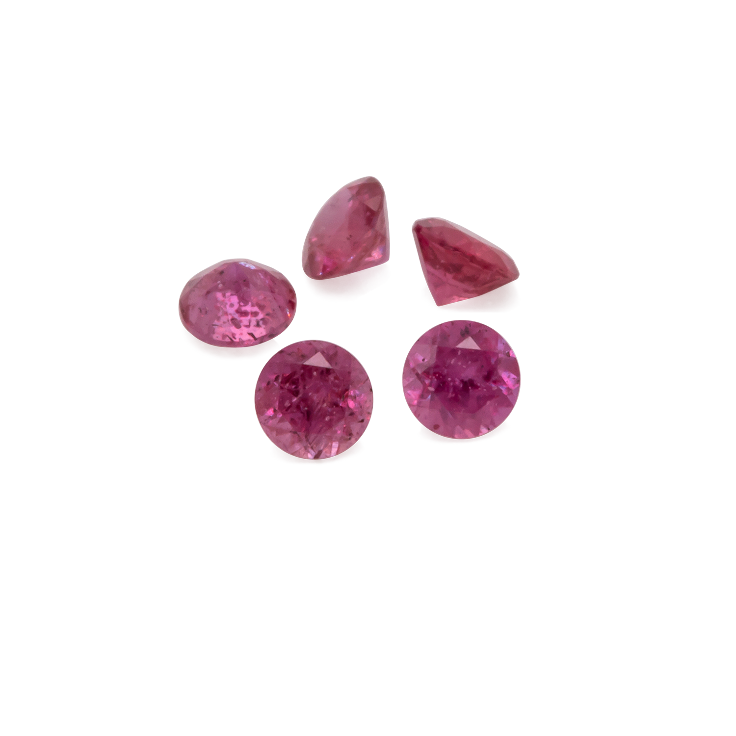 Saphir - pink, rund, 2x2 mm, ca. 0,04 cts, Nr. XSR11156