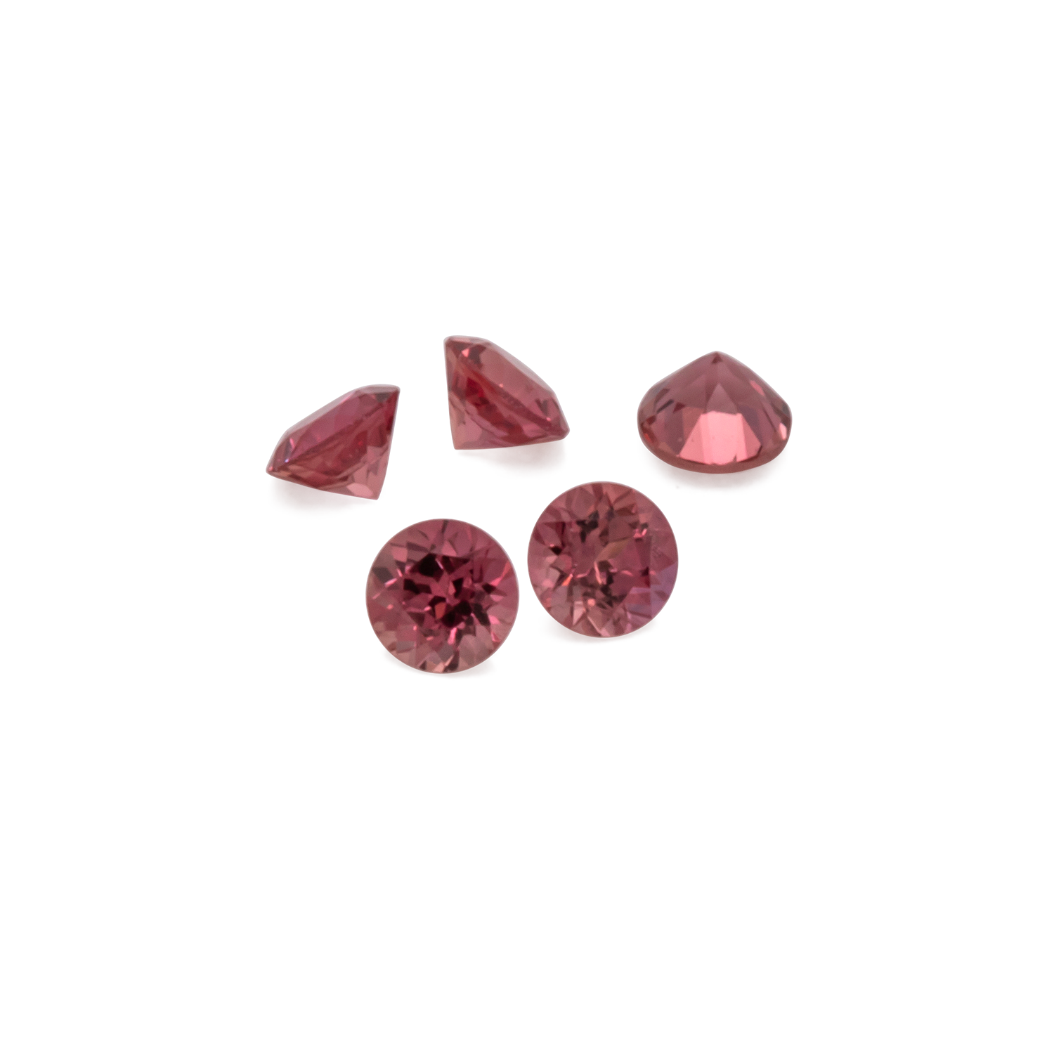 Saphir - rot, rund, 1,5x1,5 mm, ca. 0,02 cts, Nr. XSR11164