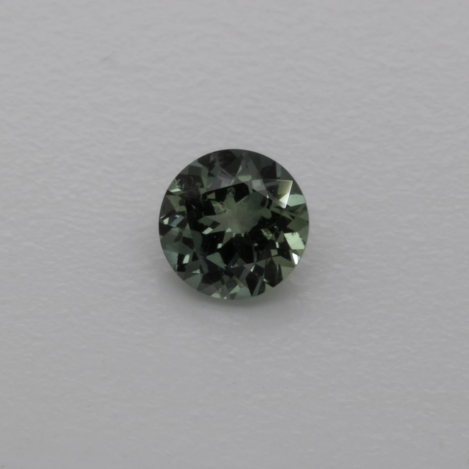 Sapphire - blue/green, round, 4.1x4.1 mm, 0.30 cts, No. XSR11211
