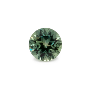 Sapphire - blue/green, round, 4.1x4.1 mm, 0.35 cts, No. XSR11214