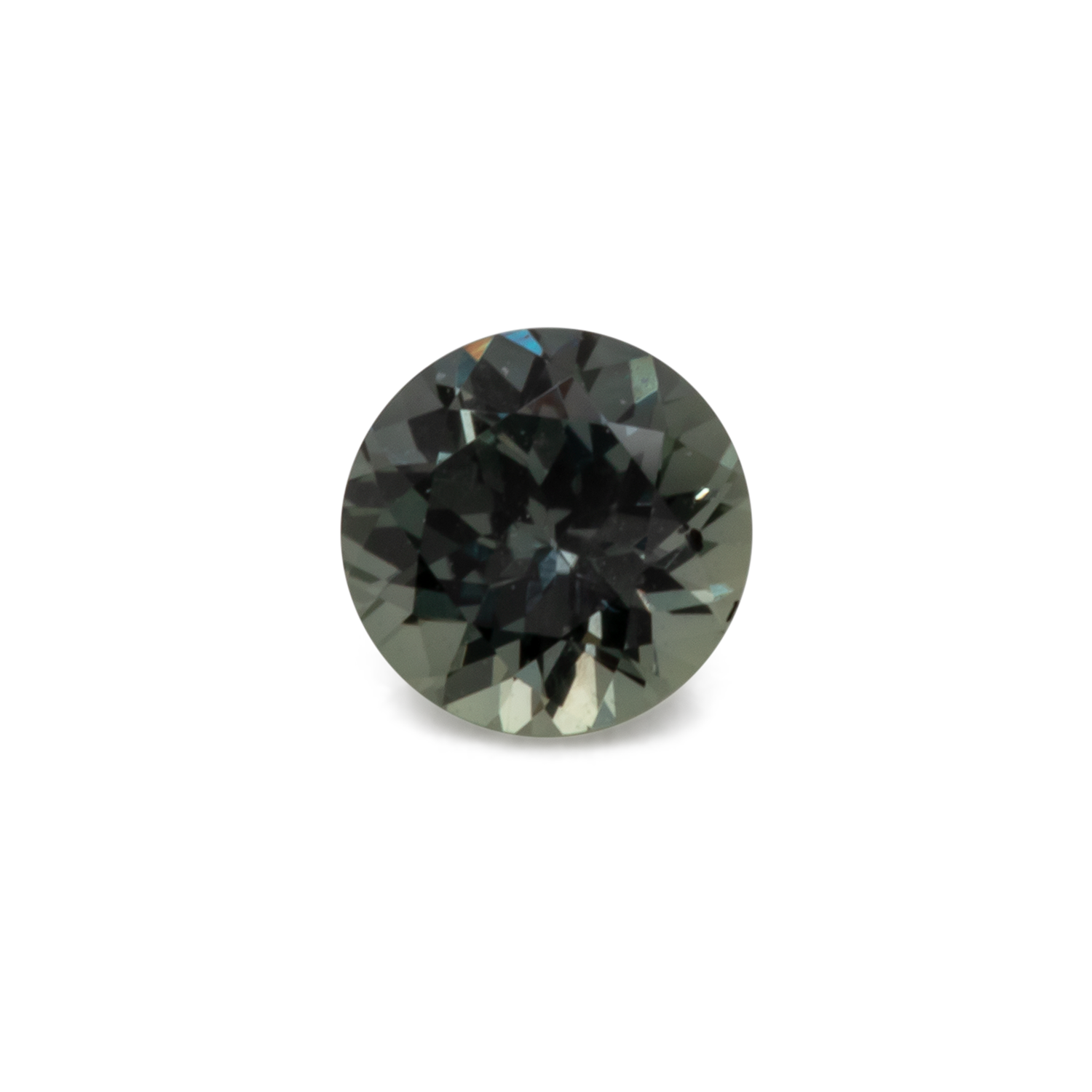 Sapphire - grey, round, 4x4 mm, 0.32 cts, No. XSR11219