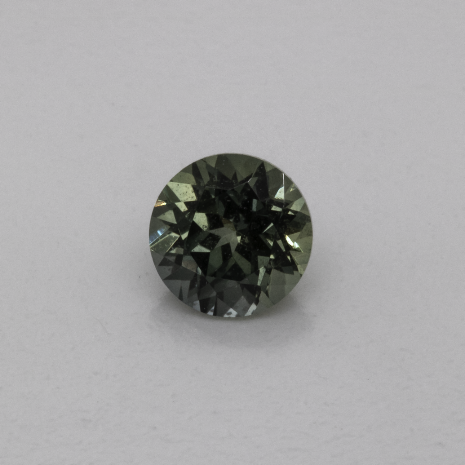 Saphir - grün/blau, rund, 4,1x4,1 mm, 0,35 cts, Nr. XSR11225