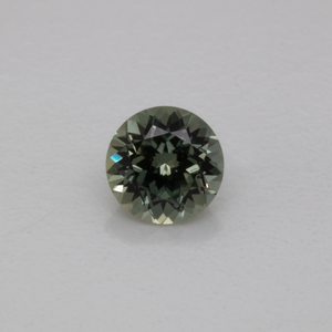 Sapphire - green/grey, round, 4x4 mm, 0.32 cts, No. XSR11228