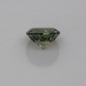 Sapphire - green/grey, round, 4x4 mm, 0.32 cts, No. XSR11228