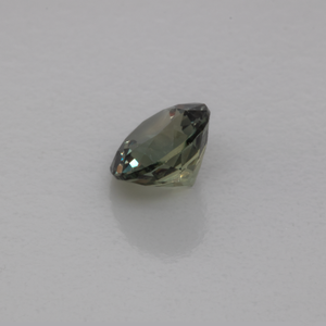 Saphir - grün/grau, rund, 4x4 mm, 0,32 cts, Nr. XSR11228