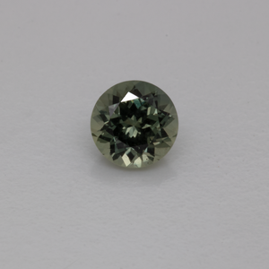 Sapphire - green/grey, round, 4x4 mm, 0.32 cts, No. XSR11229