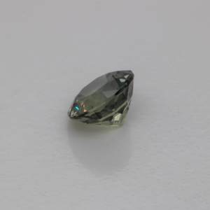 Saphir - grün/grau, rund, 4x4 mm, 0,32 cts, Nr. XSR11229