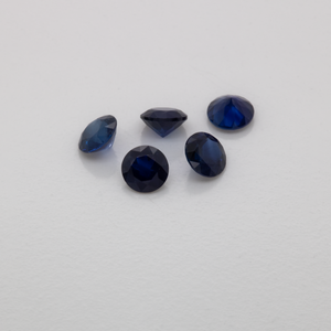 Sapphire - blue, round, 3x3 mm, 0.11-0.14 cts, No. XSR11232