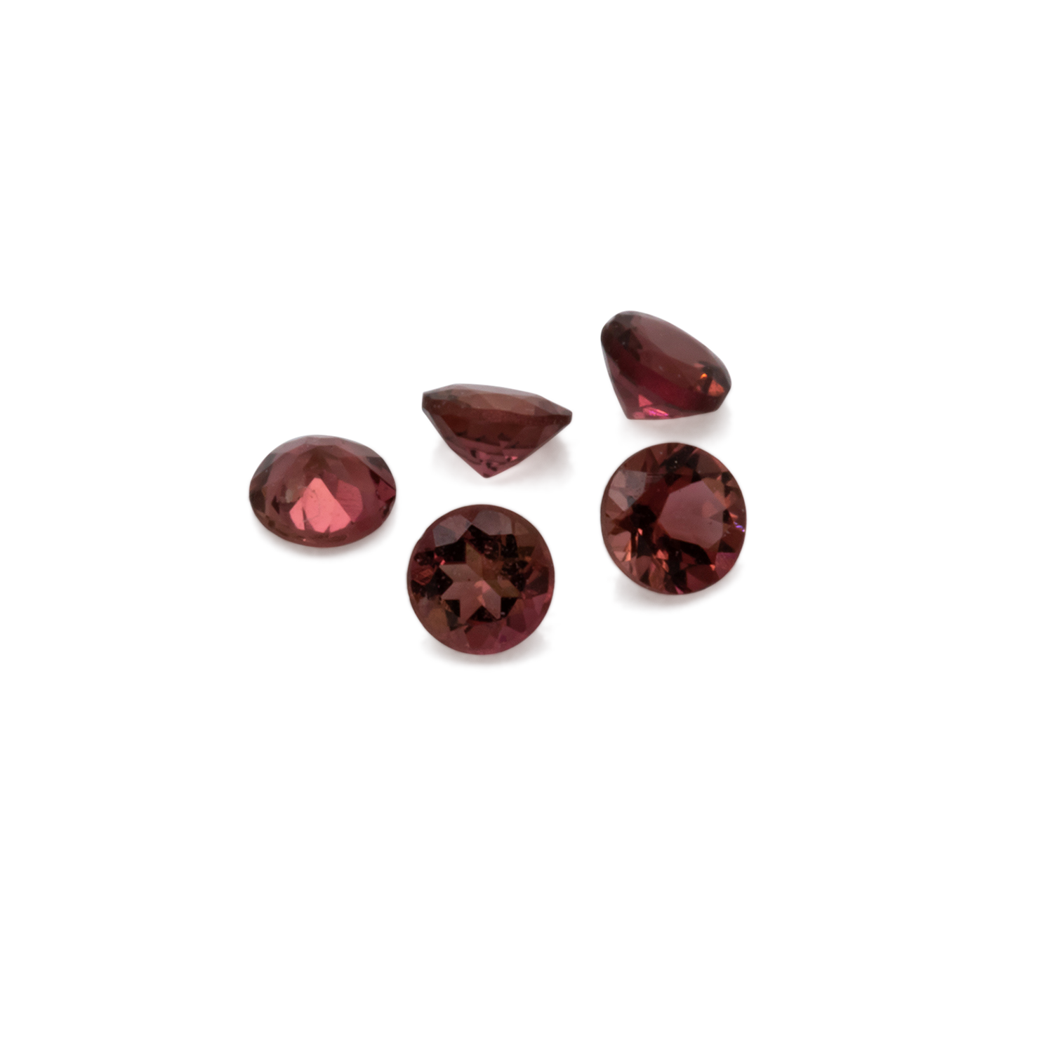 Saphir - rot, rund, 2x2 mm, 0.03-0.04 cts, Nr. XSR11240