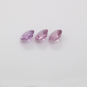Sapphire Set - pink, round, 3x3 mm, 0.36 cts, No. XSR11241
