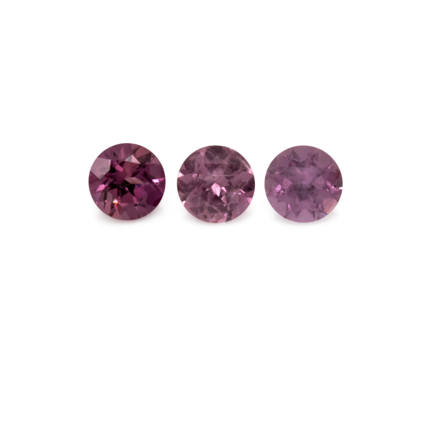 Saphir im Set - rot, rund, 2x2 mm, 0.12 cts, Nr. XSR11243