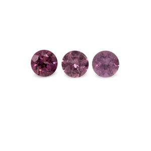 Saphir im Set - rot, rund, 2x2 mm, 0.12 cts, Nr. XSR11243