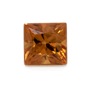 Sapphire - orange, square, 2.3x2.3 mm, 0.10 cts, No. XSR11250