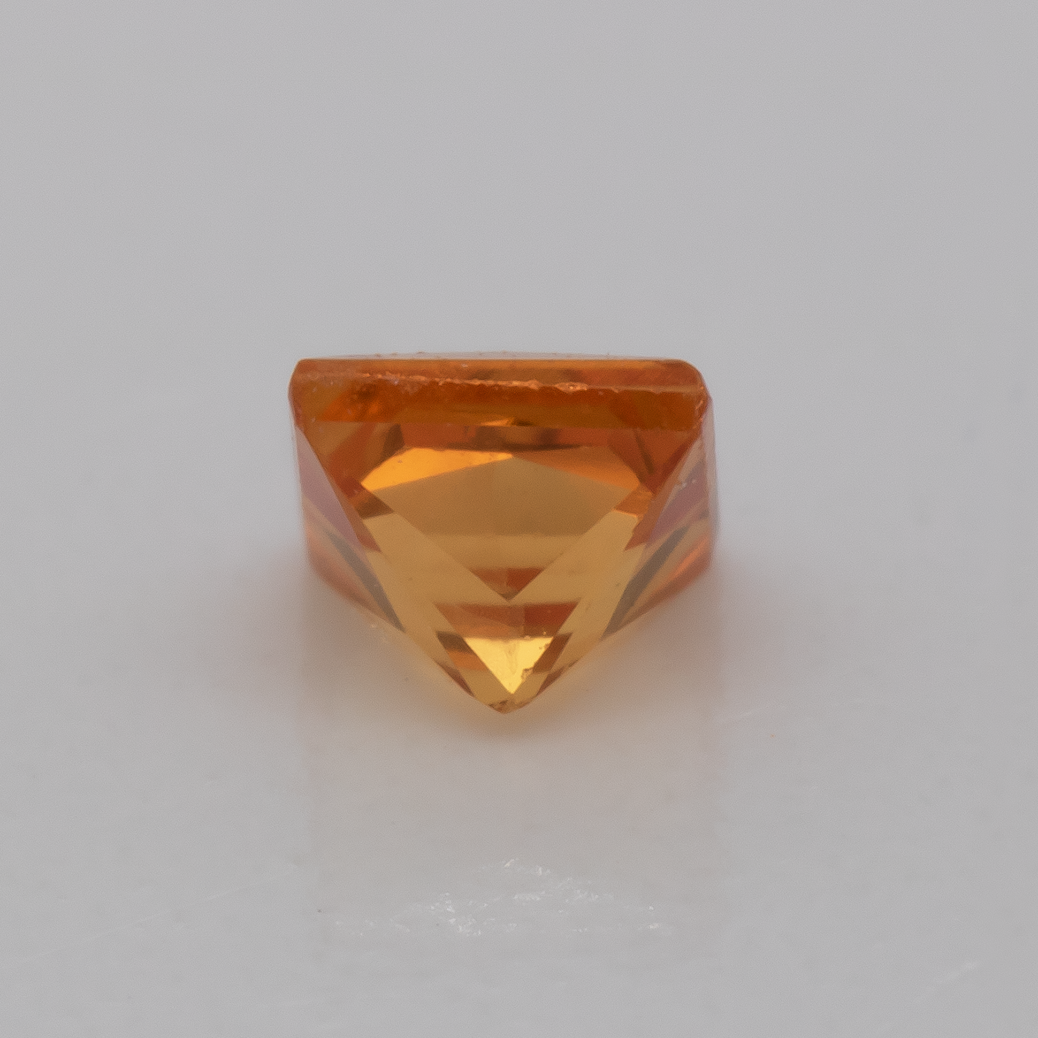 Sapphire - orange, square, 2.3x2.3 mm, 0.10 cts, No. XSR11250